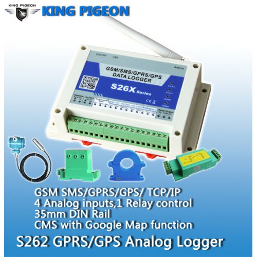 S262W GSM GPRS 3G WCDMA UMTS GPS Analog data logger