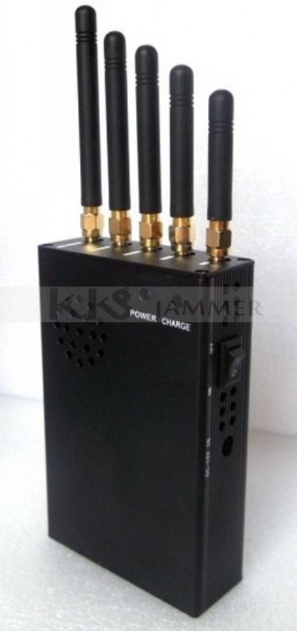 5 Antennas Desktop Mobile Signal Jammer