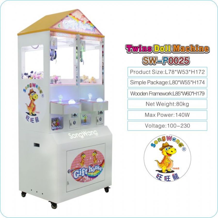 Song Wang Colorful Flash Plastic Tempered Glass Window Casino Turntable Gift Prize Machine