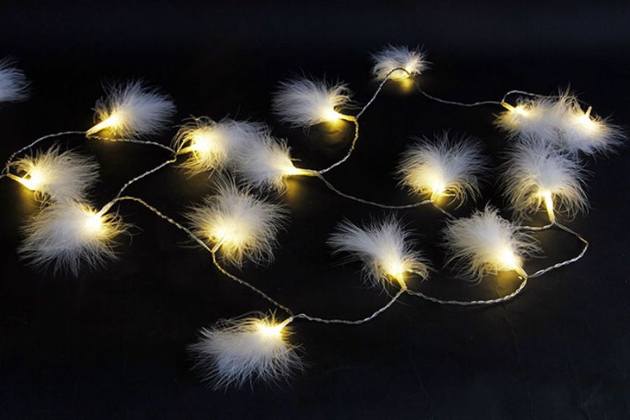 Warm White Led Feather Lights